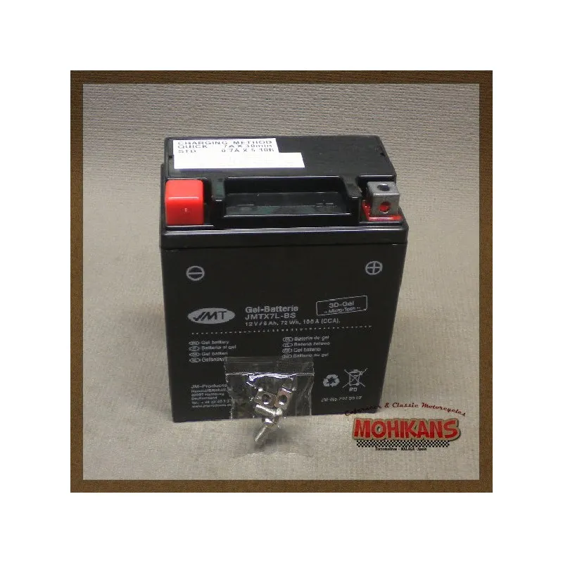 Batería de gel JMT YTX7L-BS