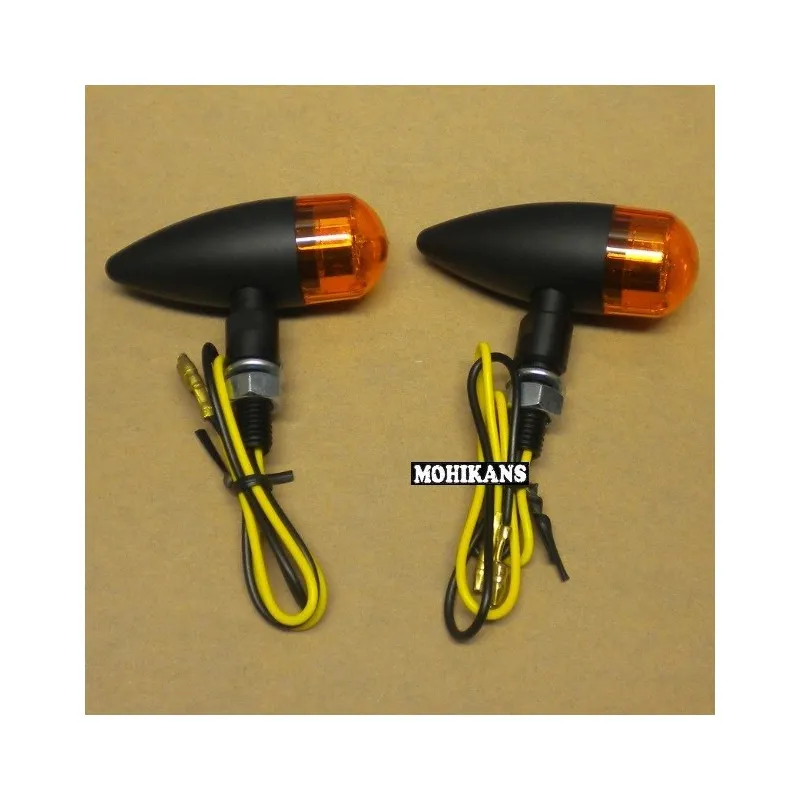 Mini-intermitentes micro Bullet prisma 65mm negro