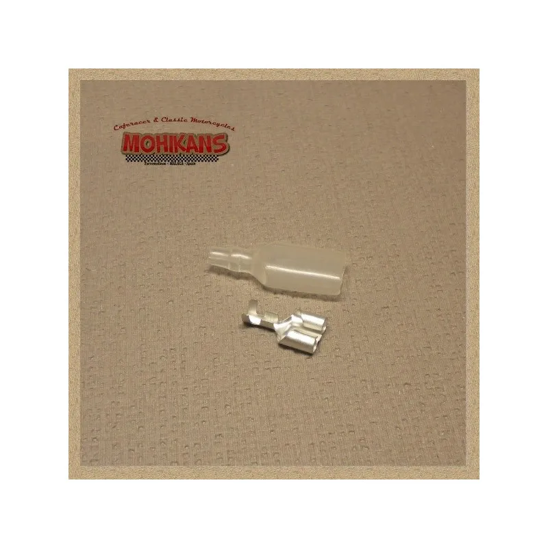 Conector hembra 4mm doble + funda